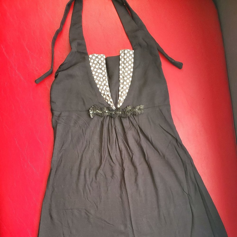 Beautiful top half backless black top
